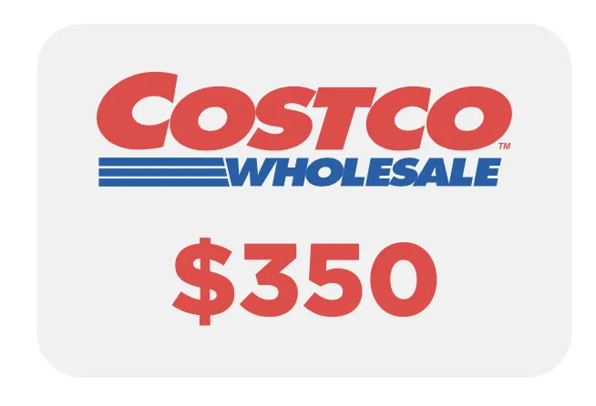 $350 Costco Gift Card